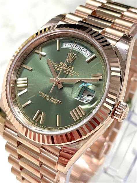 rolex day date 40 rose gold 60th anniversary|rolex day date 40mm price.